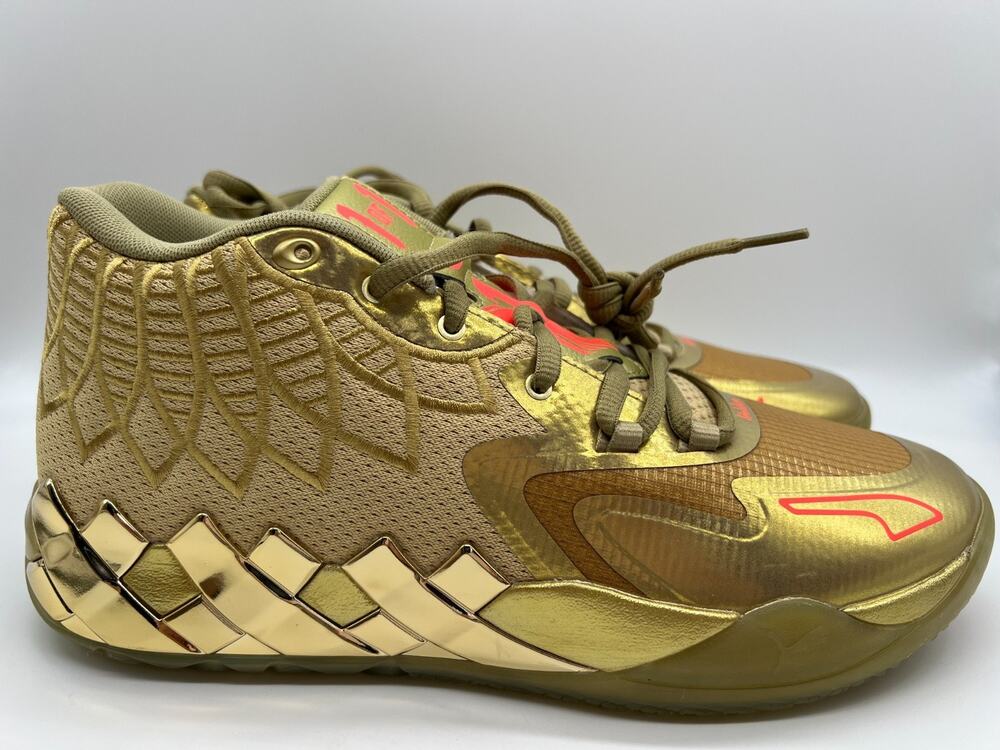 Puma LaMelo Ball MB.01 Golden Child Basketball Shoes 379223-01 Men's Size 11.5